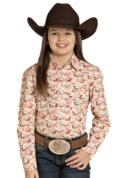 Girl's Print Shirt by Panhandle - Henderson's Western Store