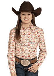 Girl's Print Shirt by Panhandle - Henderson's Western Store
