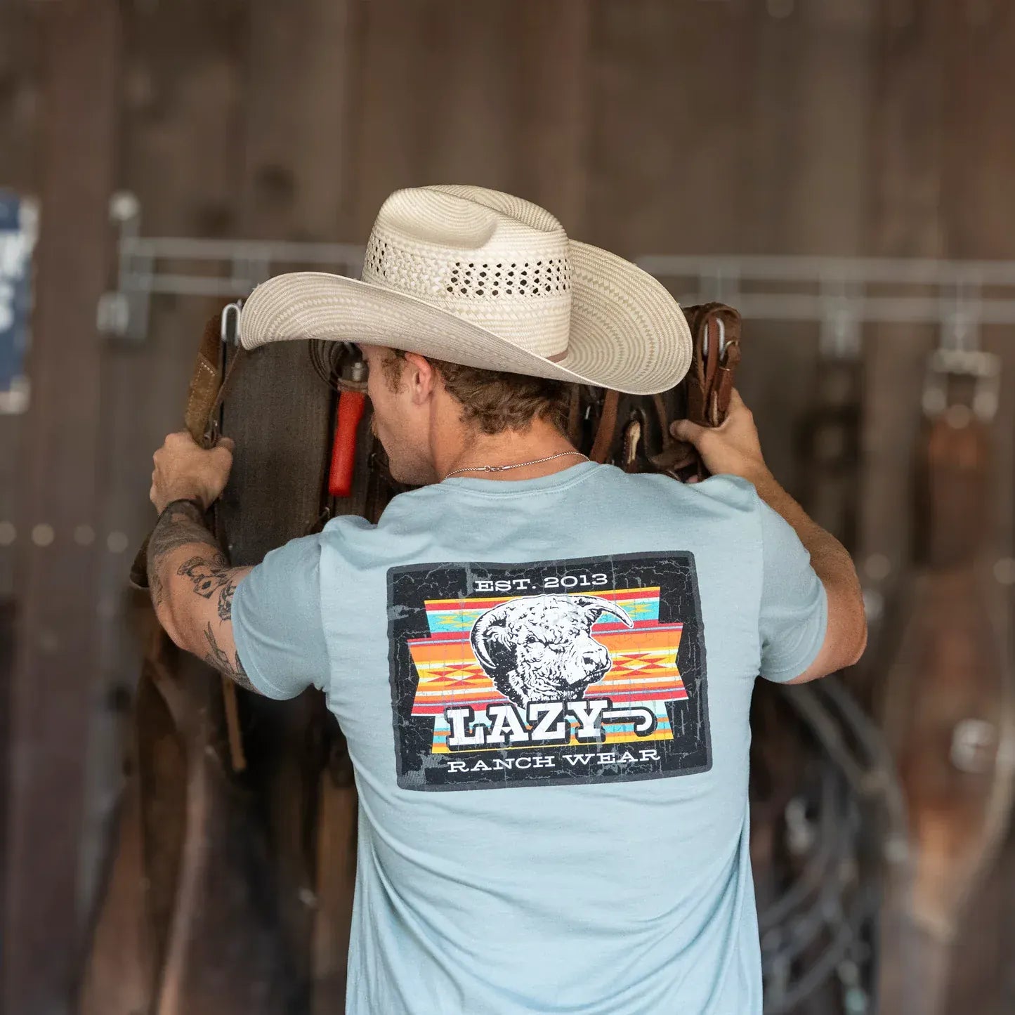 Lazy J Ranch Feed Yard Tee - Henderson's Western Store