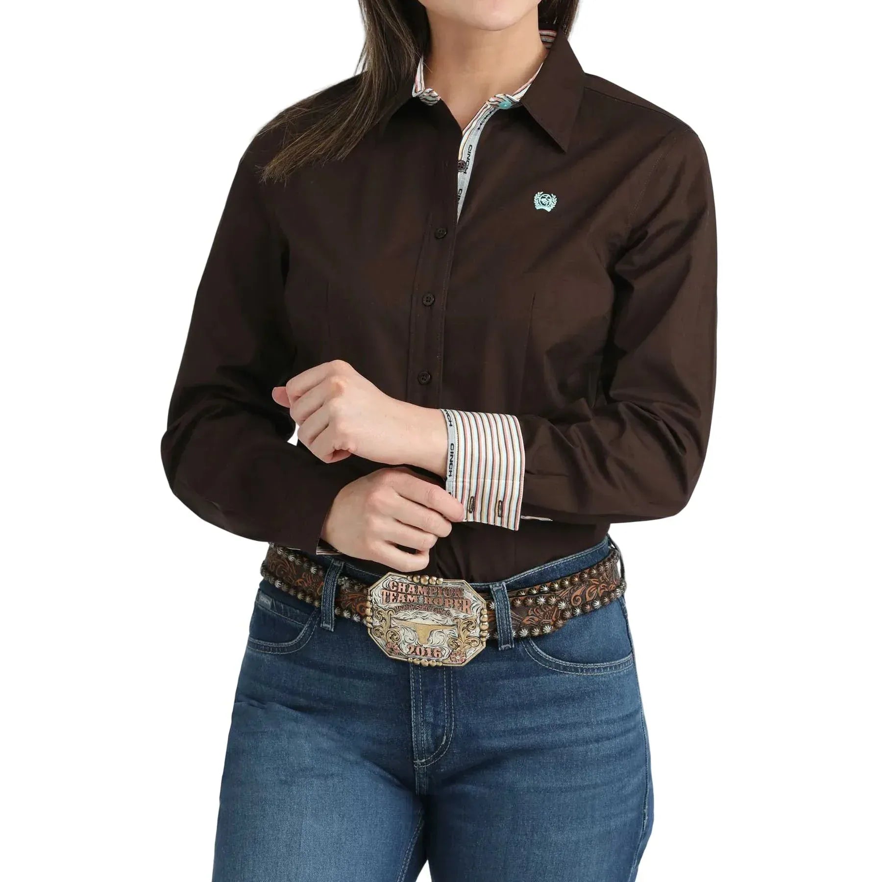Ladies Cinch ~ Solid Brown - Henderson's Western Store