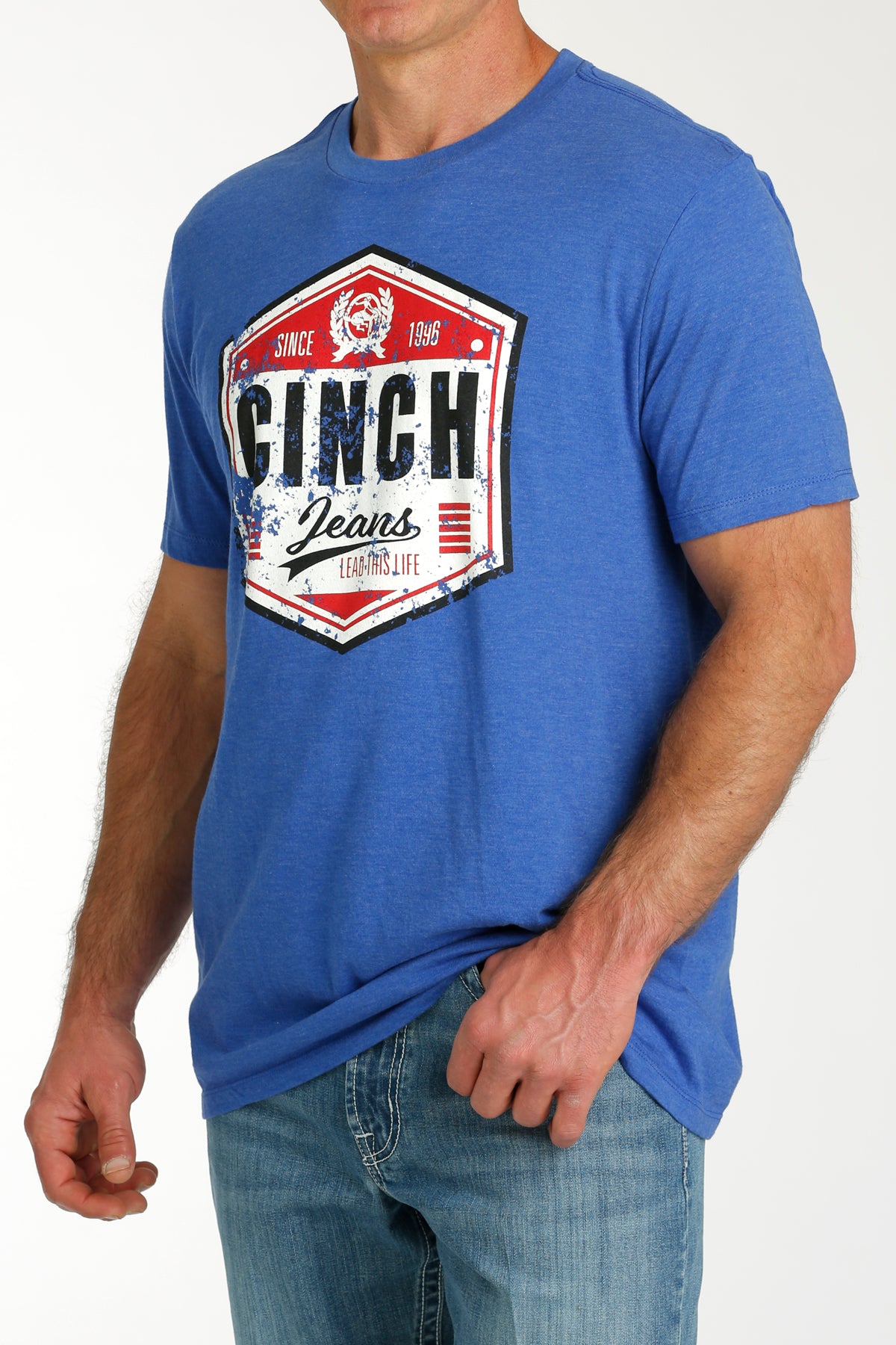 Cinch American Brand Tee ~ Royal - Henderson's Western Store