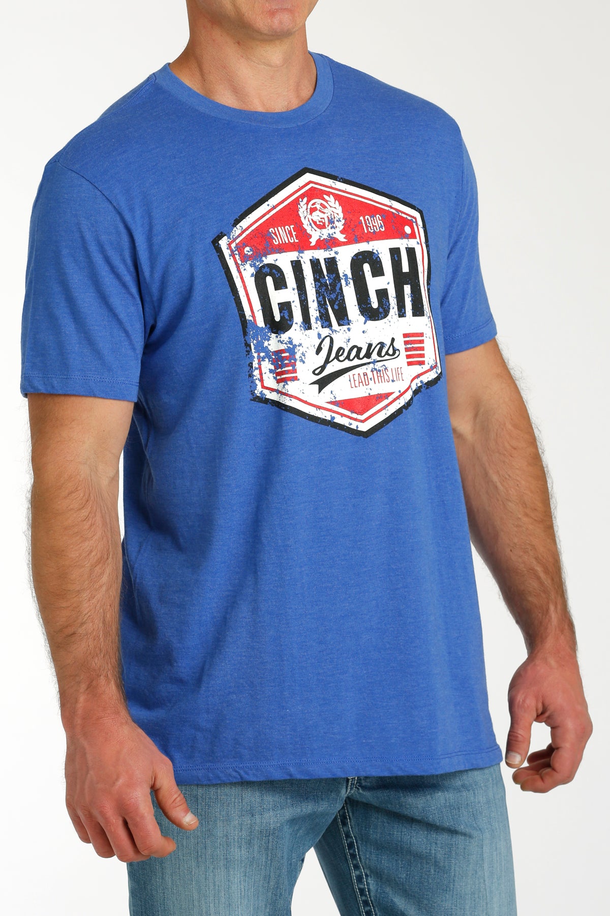 Cinch American Brand Tee ~ Royal - Henderson's Western Store