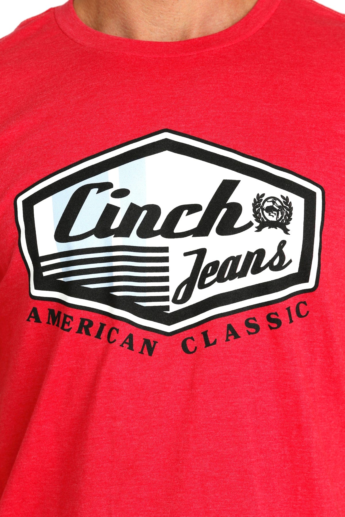 Cinch American Brand Tee ~ Red - Henderson's Western Store