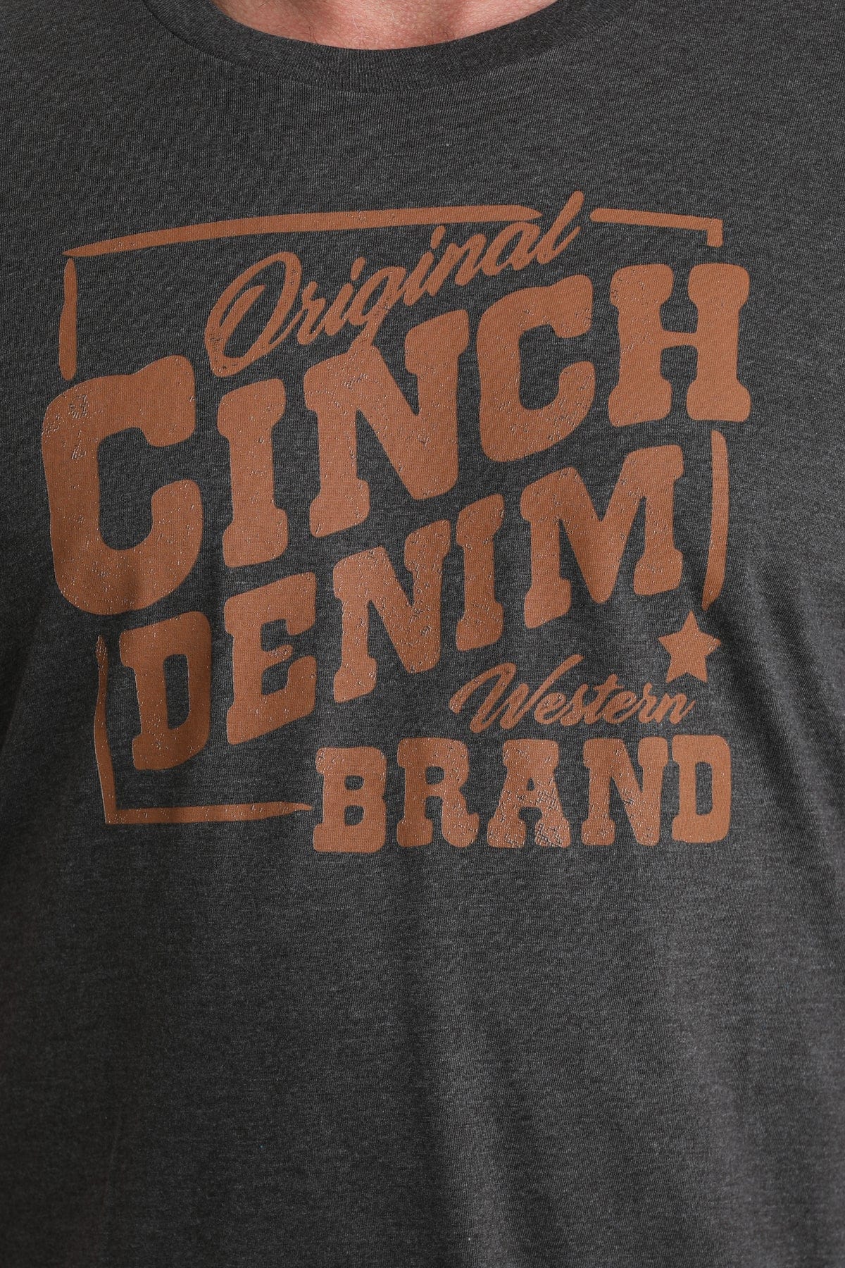 Men's Cinch Classic Tee ~ Charcoal - Henderson's Western Store