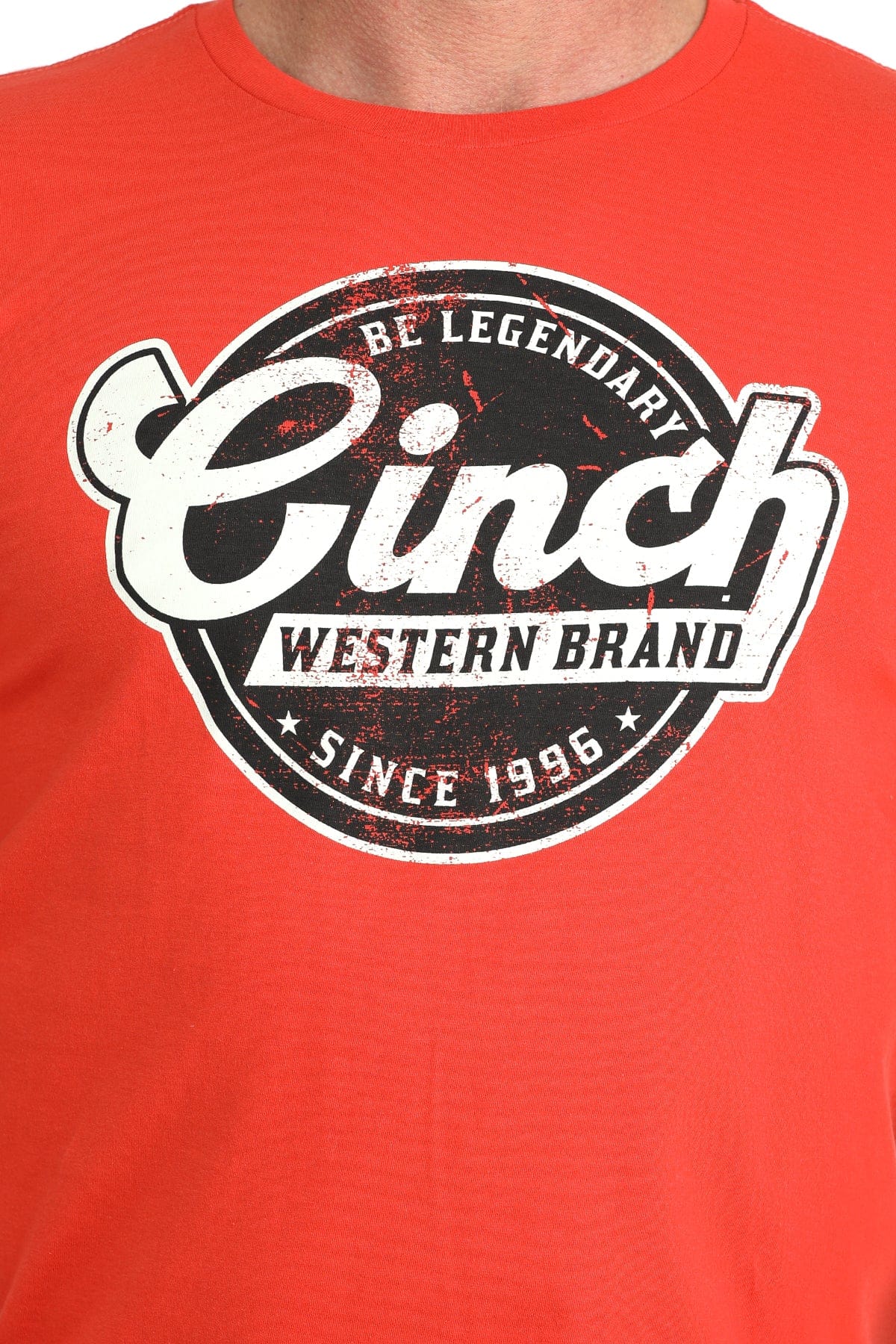 Men's Cinch Classic Tee ~ Red - Henderson's Western Store