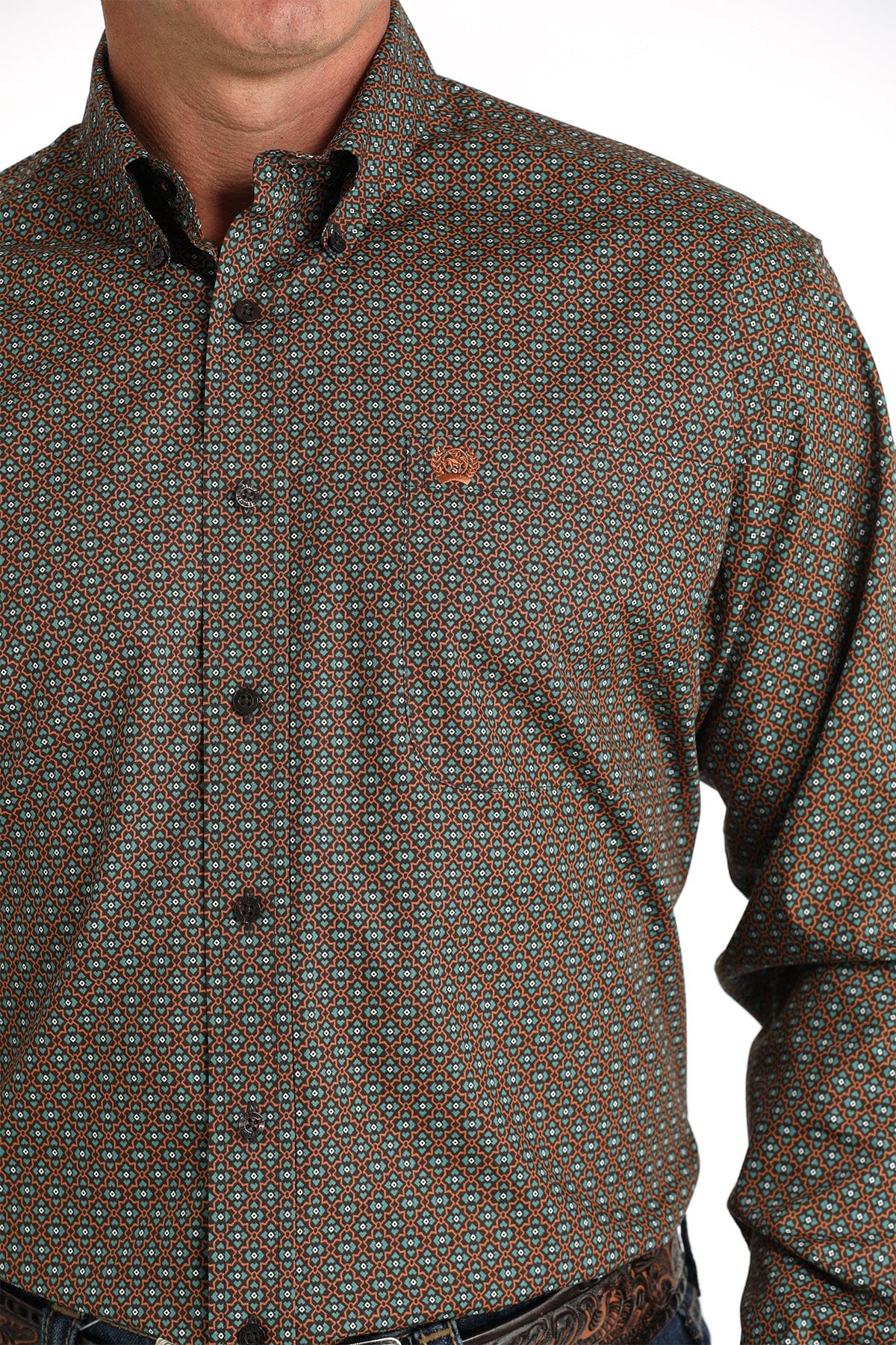 Cinch Plain Weave ~ Brown Geo - Henderson's Western Store