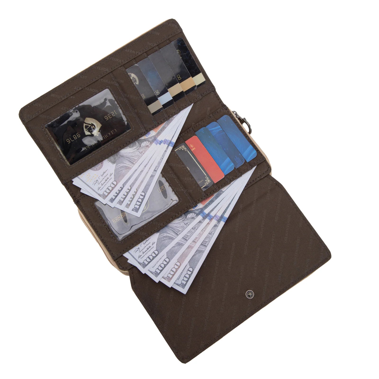 MW Aztec Collection Wallet ~ Black - Henderson's Western Store