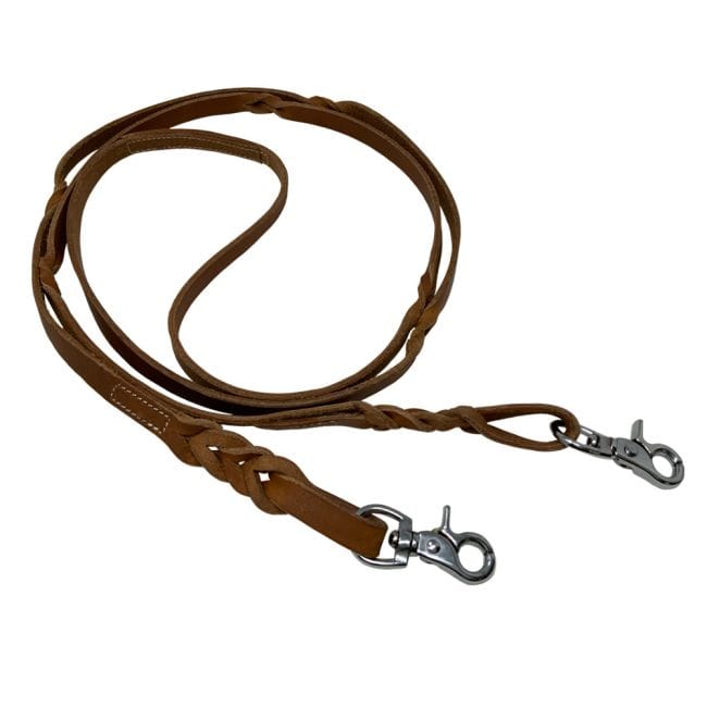 Twist Braid Leather Contest Reins - Henderson's Western Store