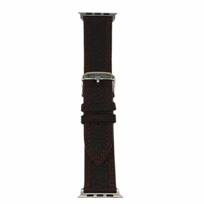 Western Leather Watch Band ~ Double Stitch - Henderson's Western Store