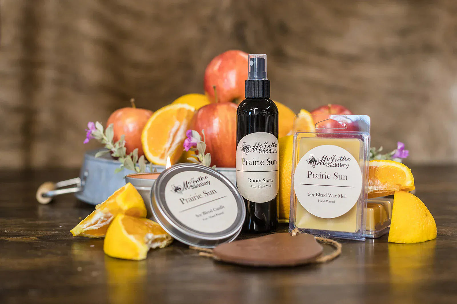 McIntire Saddlery Candles ~ Prairie Sun - Henderson's Western Store
