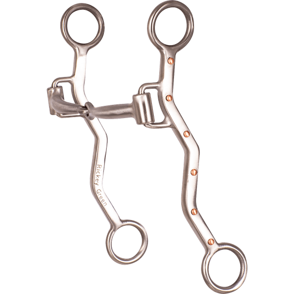 Rickey Green Bit~Smooth Snaffle - Henderson's Western Store