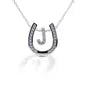 Kelly Herd Horseshoe Initial Necklace ~ J - Henderson's Western Store