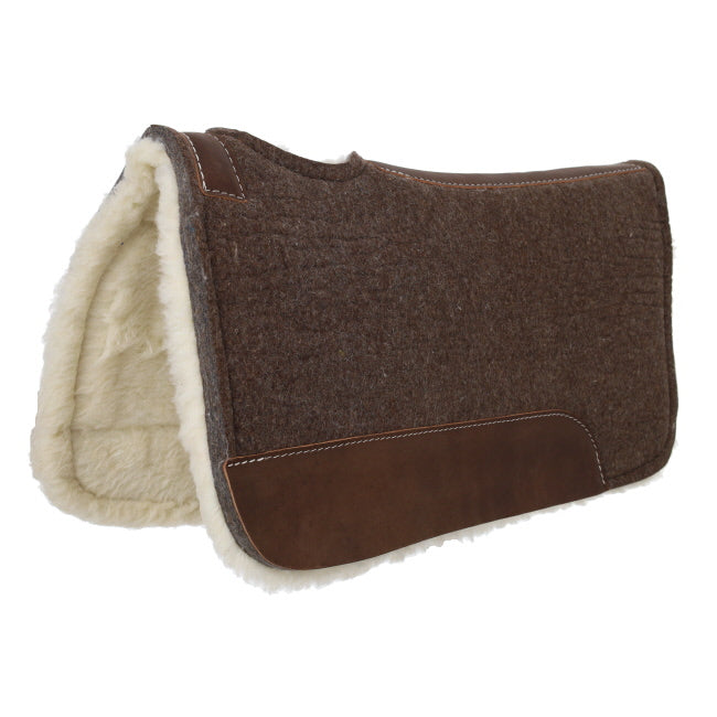 Brown Wool Top Felt Pad W/Fleece Bottom - Henderson's Western Store