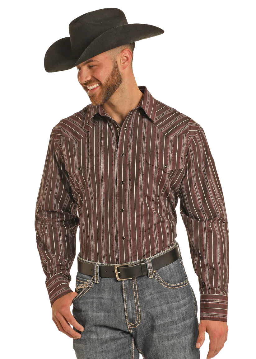 Men's Satin Dobby Shirt - Henderson's Western Store