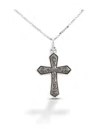 Kelly Herd Small Brass Engraved Cross - Henderson's Western Store