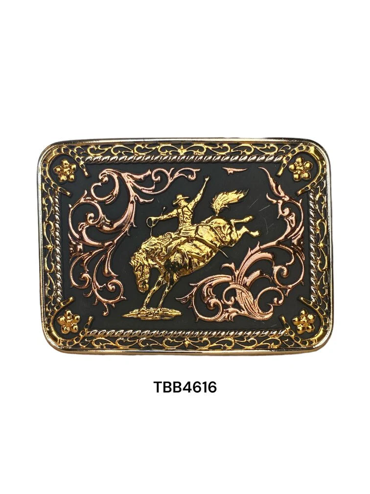 Western Edge Belt Buckle ~ Bronc Rider - Henderson's Western Store