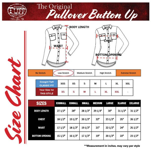 Pullover Button Up by Cowgirl Tuff ~ Brown Faux Leather & Denim - Henderson's Western Store