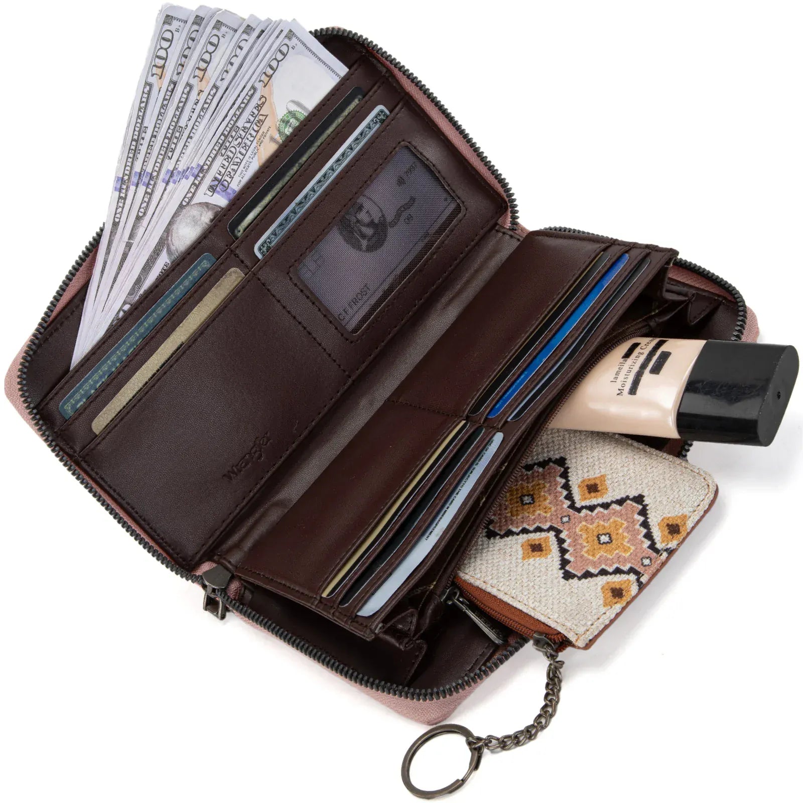 Wrangler Whipstitch Wallet ~ Pink - Henderson's Western Store