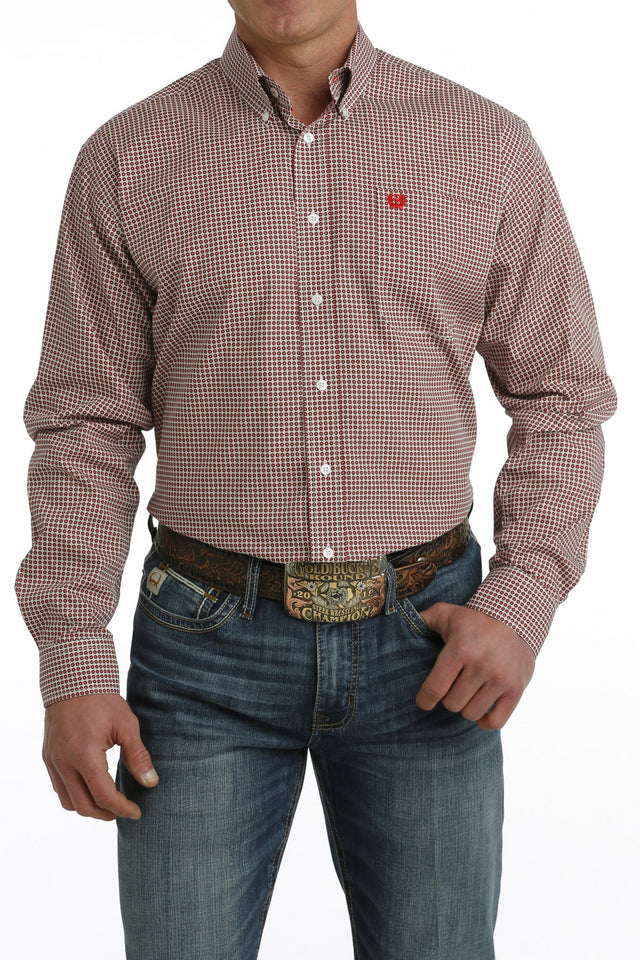 Cinch Plain Weave ~ Red/White - Henderson's Western Store