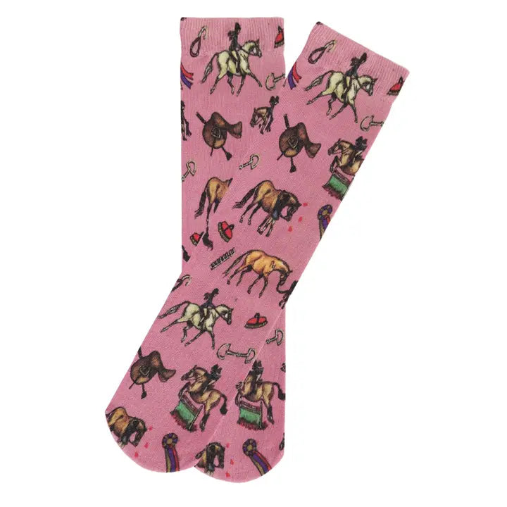 Children's Lila Hunter Ponies Socks - Henderson's Western Store