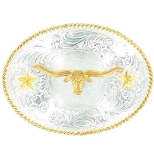 Longhorn Belt Buckle - Henderson's Western Store