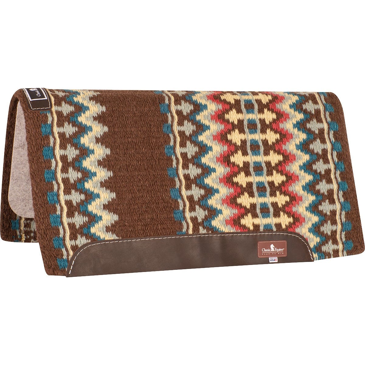 Classic Straight Pad Blanket Top ~ Chestnut Lemon - Henderson's Western Store