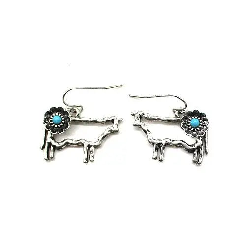 Western Cow Cut Out Dangle Earring - Henderson's Western Store