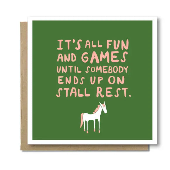 Stall Rest Card - Henderson's Western Store