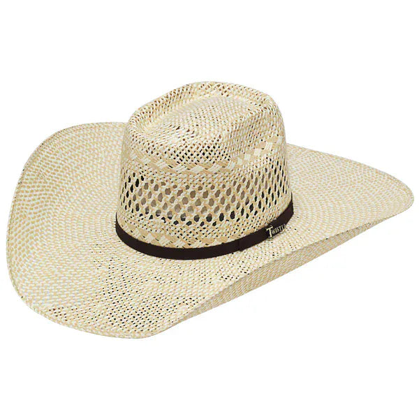 Twisted Weave Bangora Straw Hat ~ Brick Top - Henderson's Western Store
