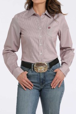 Ladies Striped Cinch ~ Pink - Henderson's Western Store