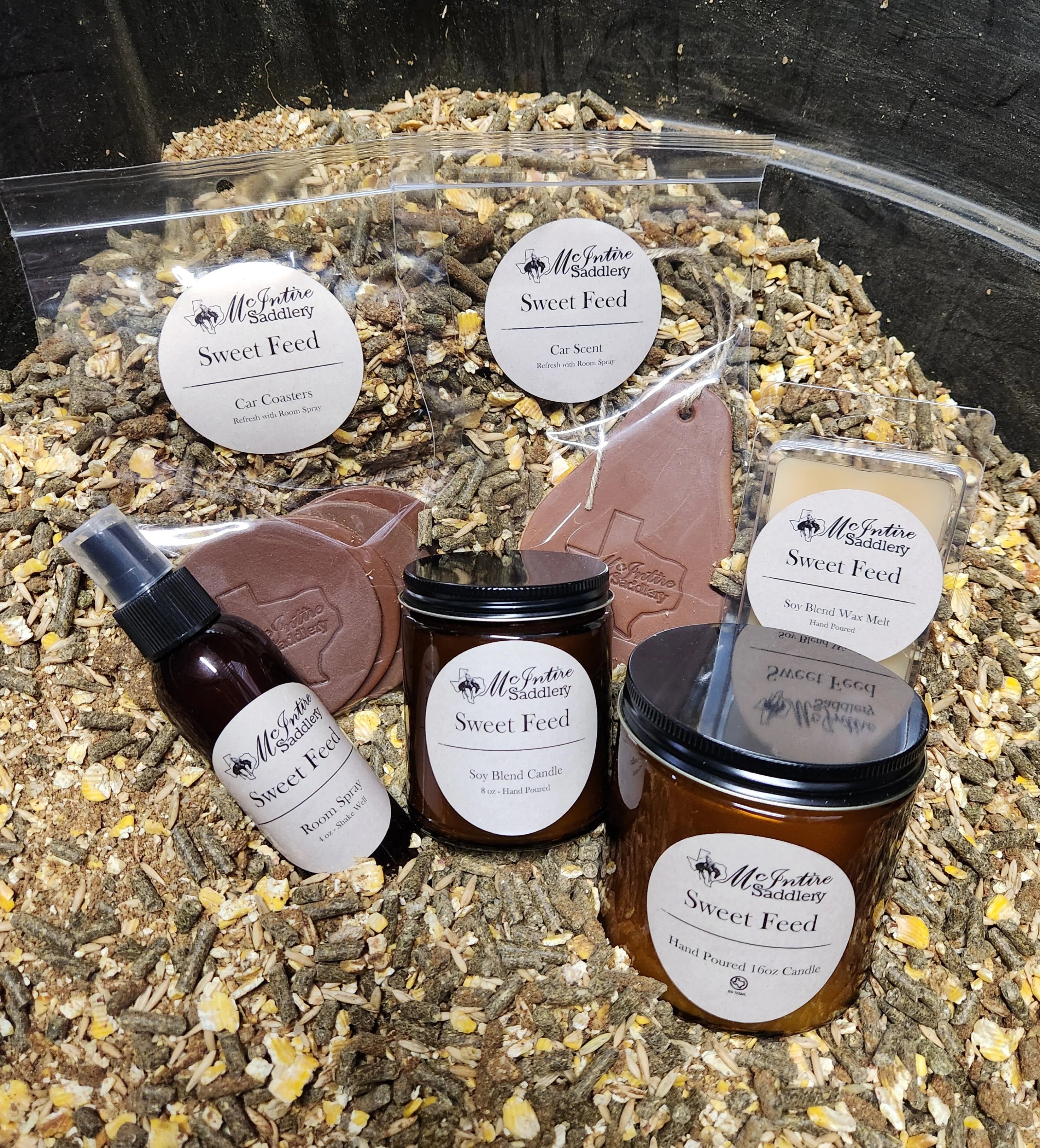 McIntire Saddlery Candles ~ Sweet Feed - Henderson's Western Store