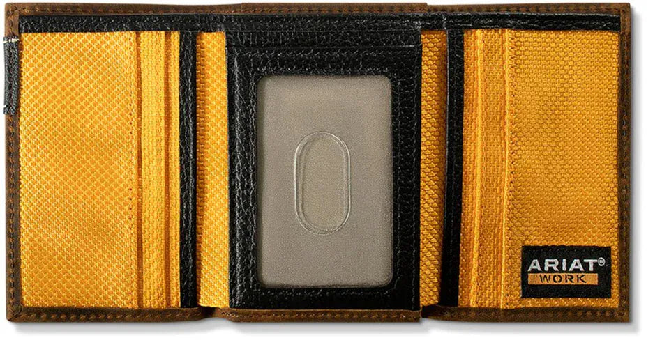 Ariat Work ~ Tri-Fold ~ Leather - Henderson's Western Store