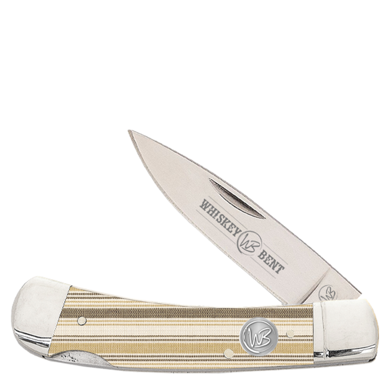 Whiskey Bent Knife ~ Lock Blade ~ Burlap - Henderson's Western Store