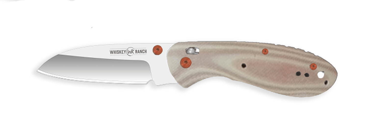 Whiskey Bent Knife ~ Catch Pin Lock ~ Desert Sand - Henderson's Western Store