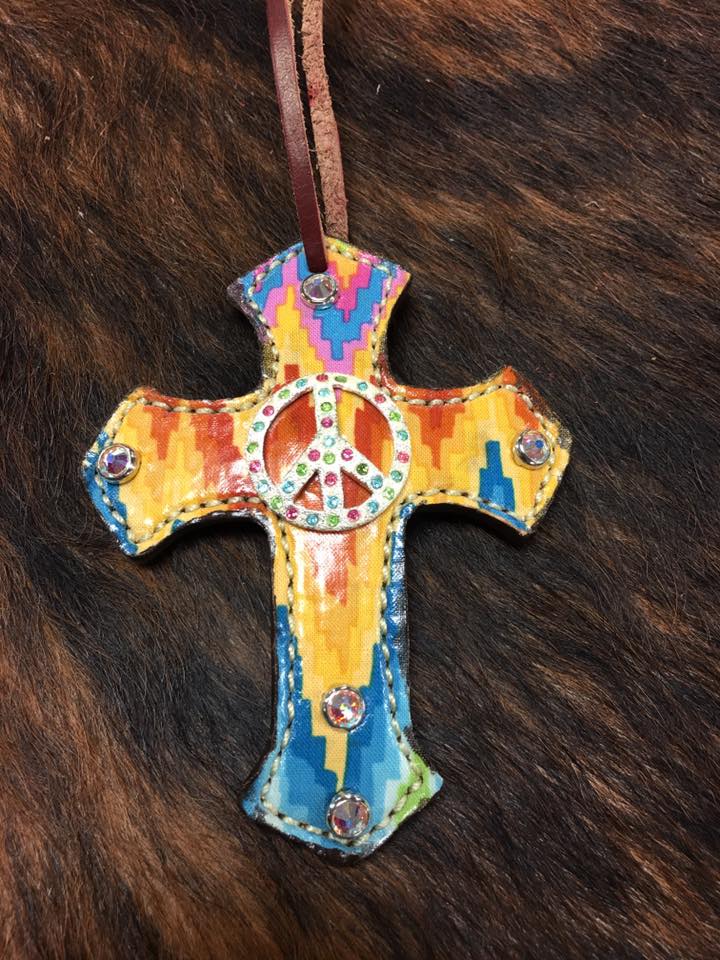 Print Saddle Cross Accessories Alamo Peace
