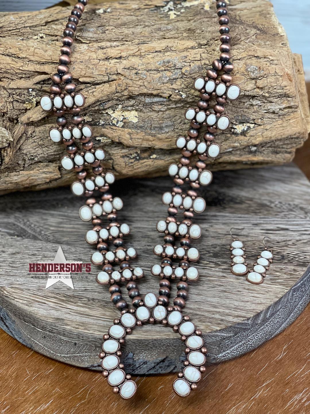 Navajo Squash Blossom Set - Henderson's Western Store