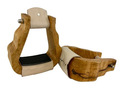 Curzy Wide Wooden Stirrup Stirrups Henderson's Western Store