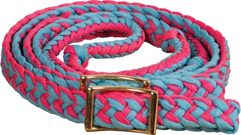 Braided Barrel Reins Reins Mustang