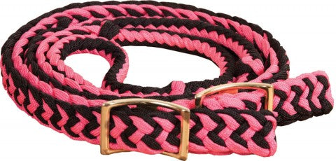 Braided Barrel Reins Reins Mustang