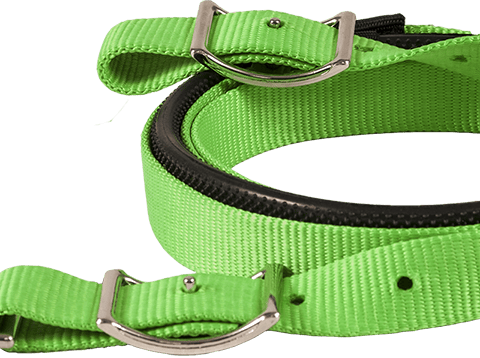 Nylon Contest Rein W/Rubber Grip Reins Mustang