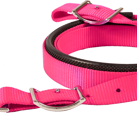 Nylon Contest Rein W/Rubber Grip Reins Mustang