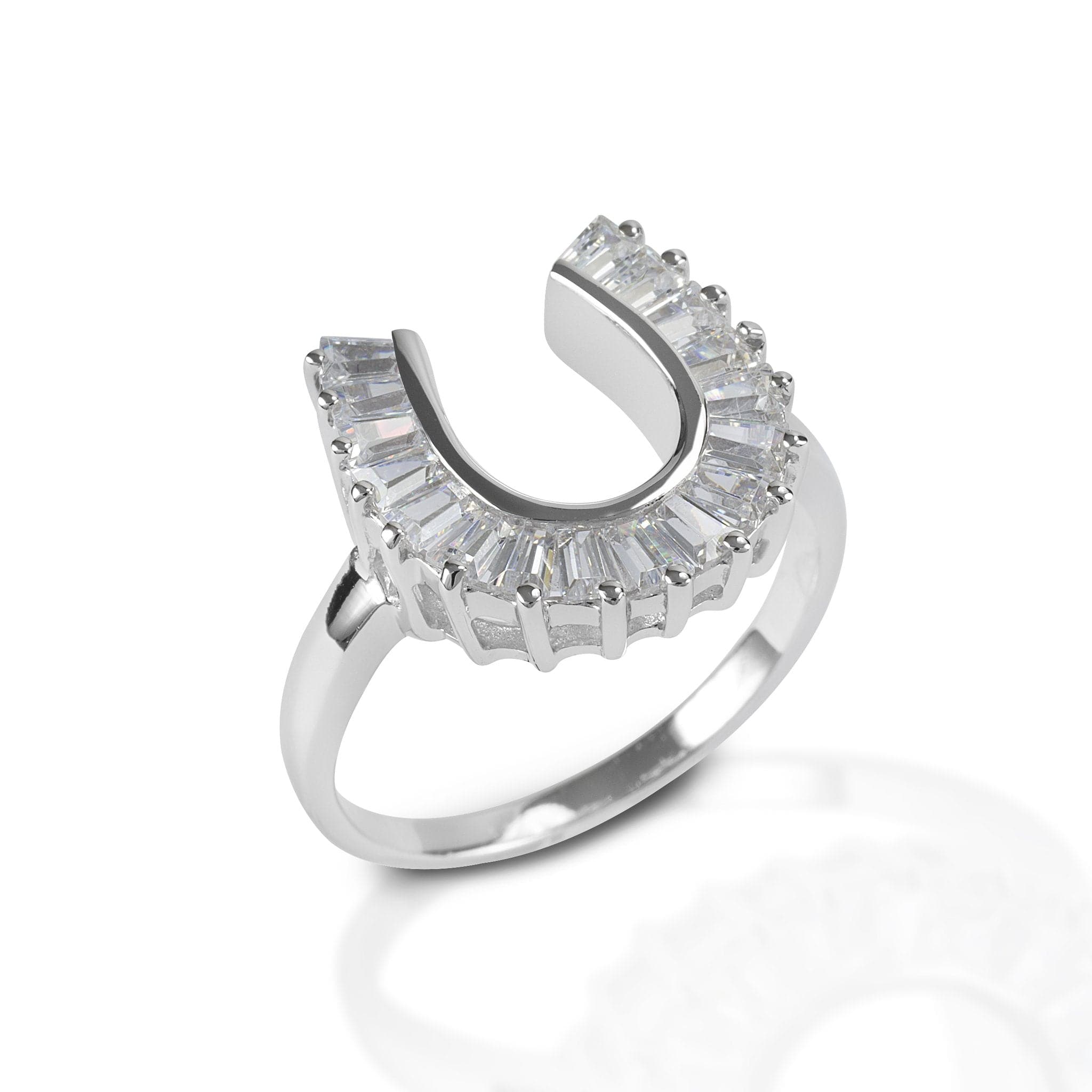 Kelly Herd Baguette Horseshoe Ring Jewelry KELLY HERD
