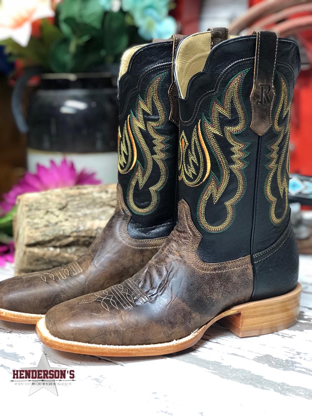 Antique Miel Goat Men's Boots R. Watson