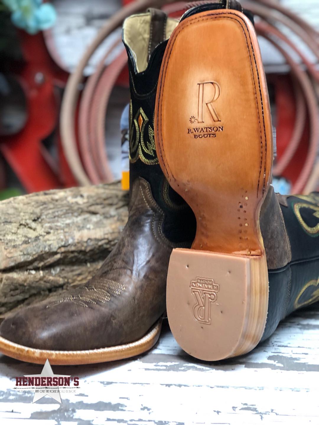 Antique Miel Goat Men's Boots R. Watson