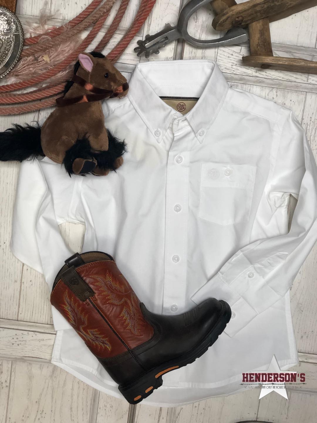 Boy's Classic White Shirt Boys Shirts wrangler