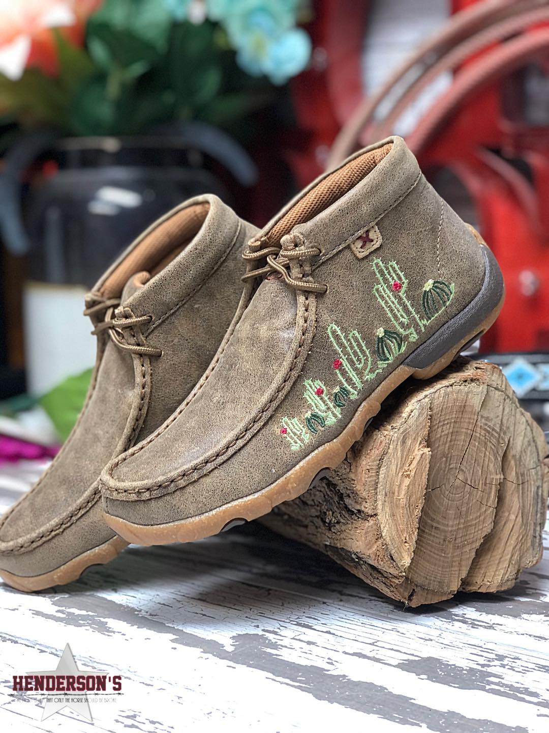 Ladies Bomber Driving Moc ~ Cactus Women's Boots Twisted X