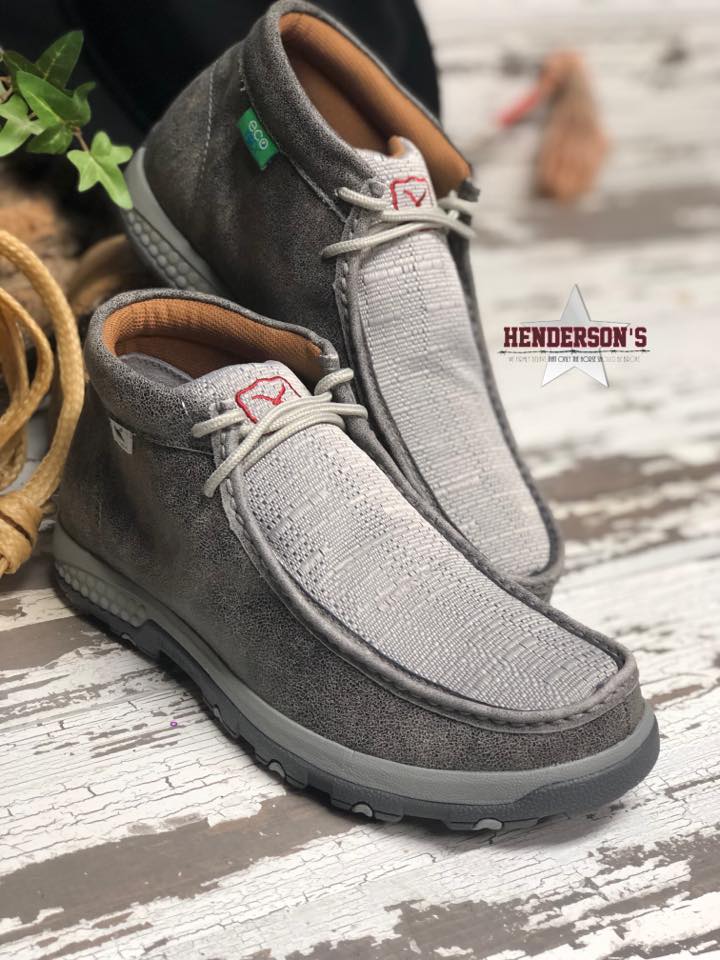 Men's Chukka Driving Moc ~ Grey Men's shoes Twisted X