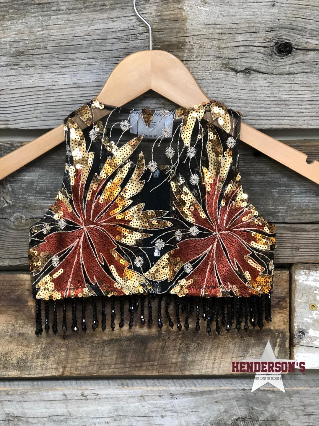 Coppertone Youth "Mini" Bolero with Beads Vest Cowgirl Junk