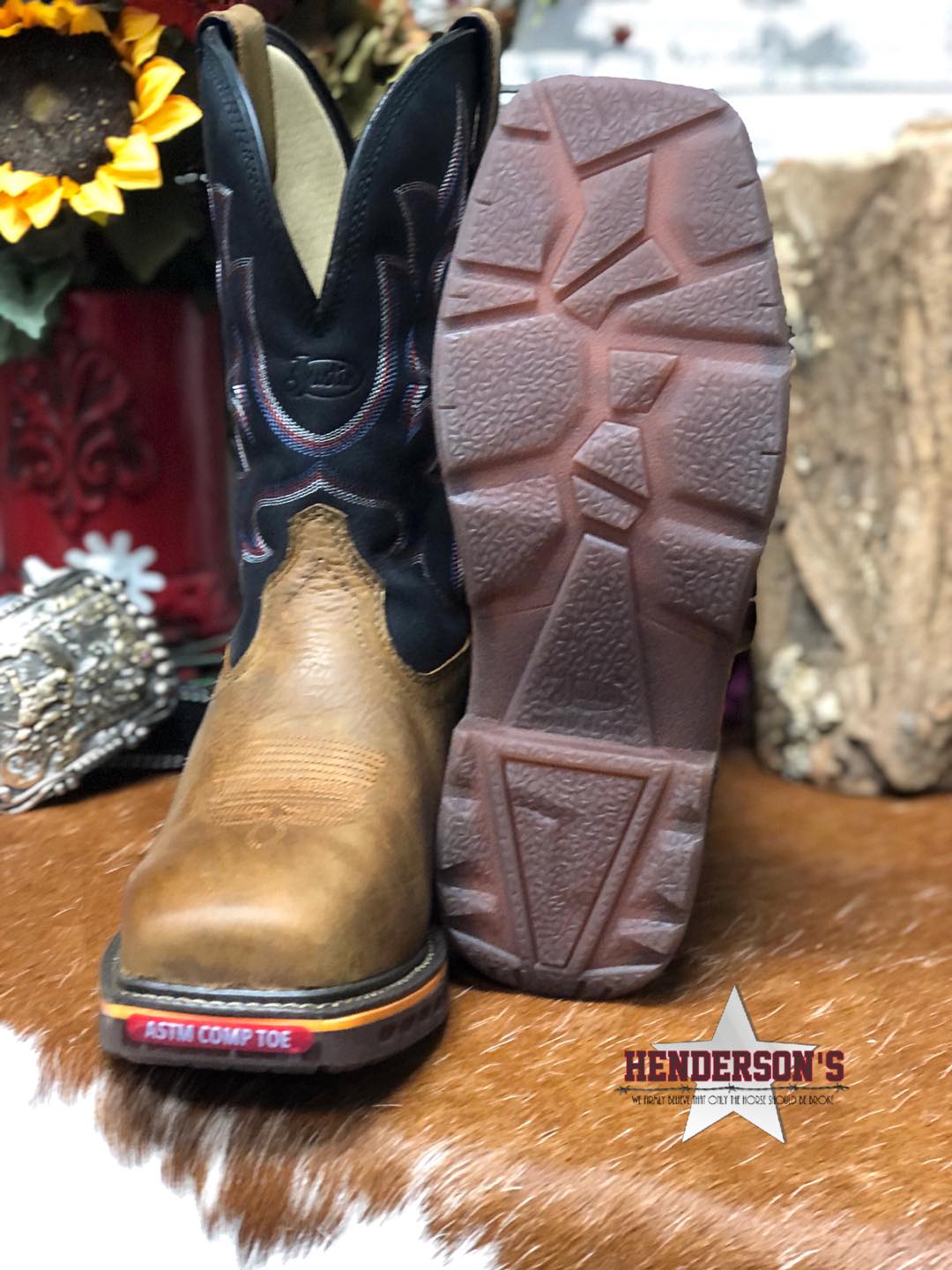 Resistor Nano Comp Toe Boots by Justin Men's Boots Justin