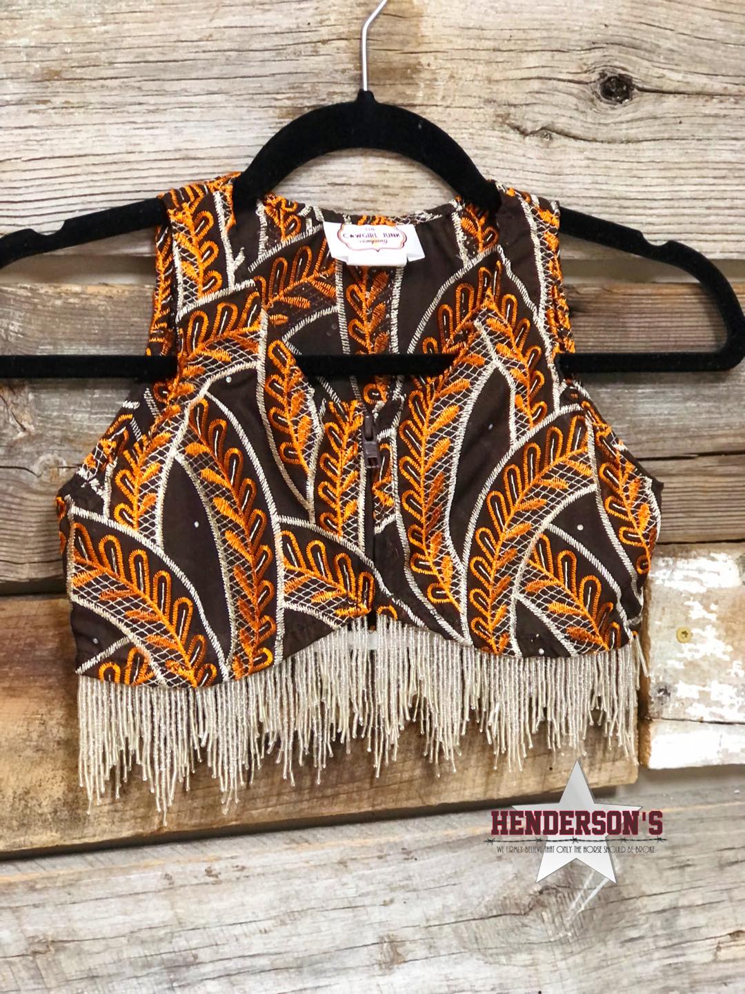 Disco Daisy Youth "Mini" Bolero with Beads Vest Cowgirl Junk